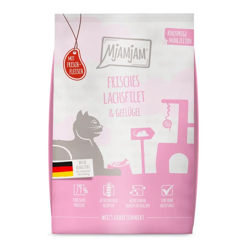 MjAMjAM Croccanti Pasti Salmone & Pollame (1,5 kg)