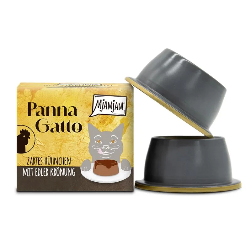 MjAMjAM Panna Gatto 2 x 80 g (Pollo con salsa raffinata)