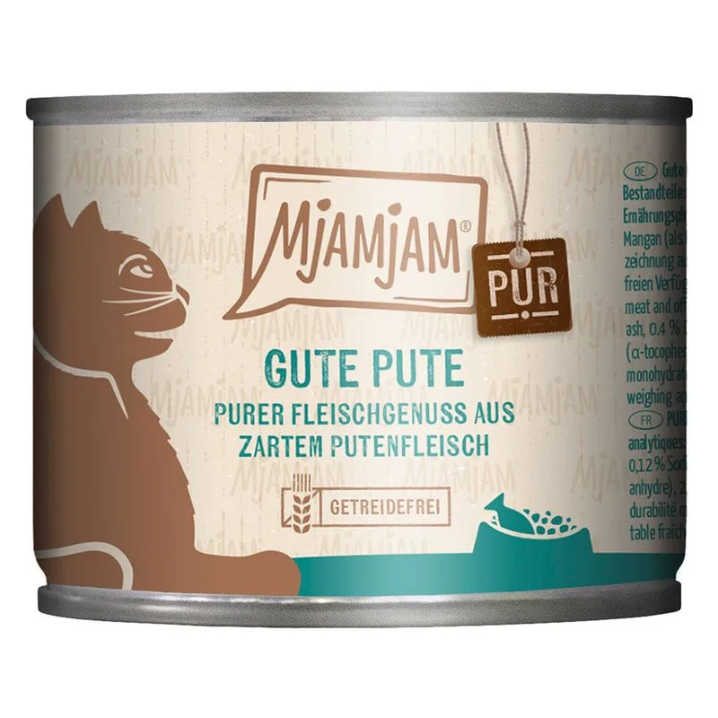 MjAMjAM Sapore autentico di carne 6 x 200 g (Tacchino puro)