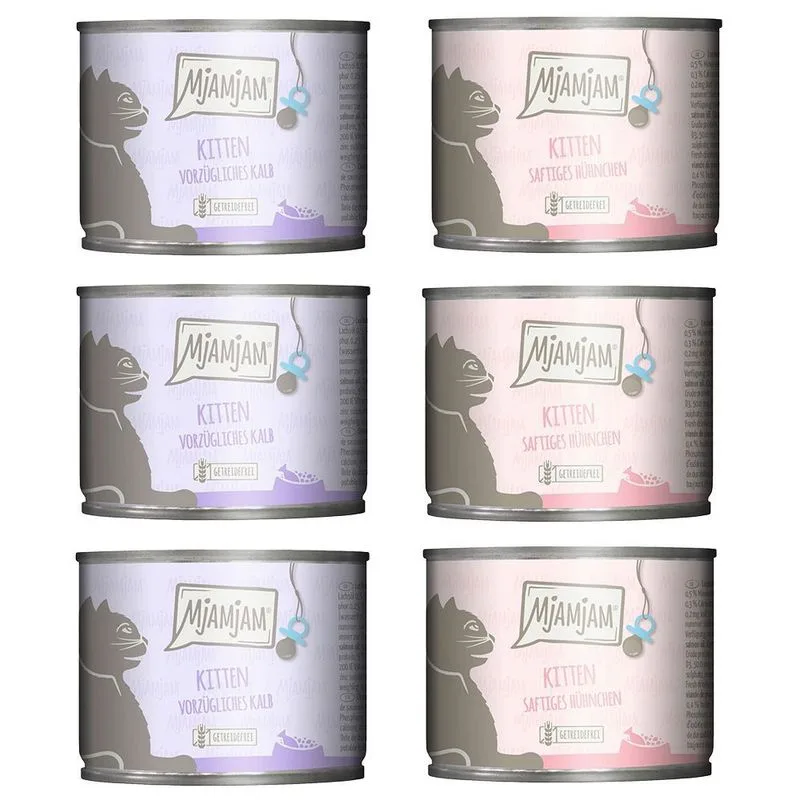Set prova! MjAMjAM Kitten 6 x 200 g umido gatto