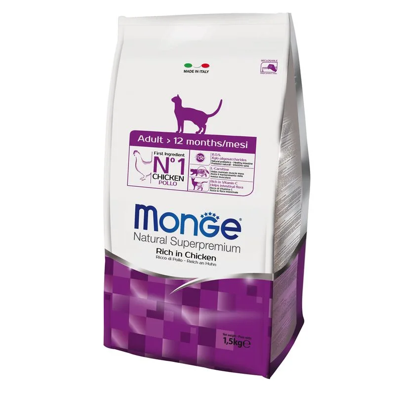 3 x 1,5 kg Monge Natural Superpremium (Adult Ricco di Pollo)