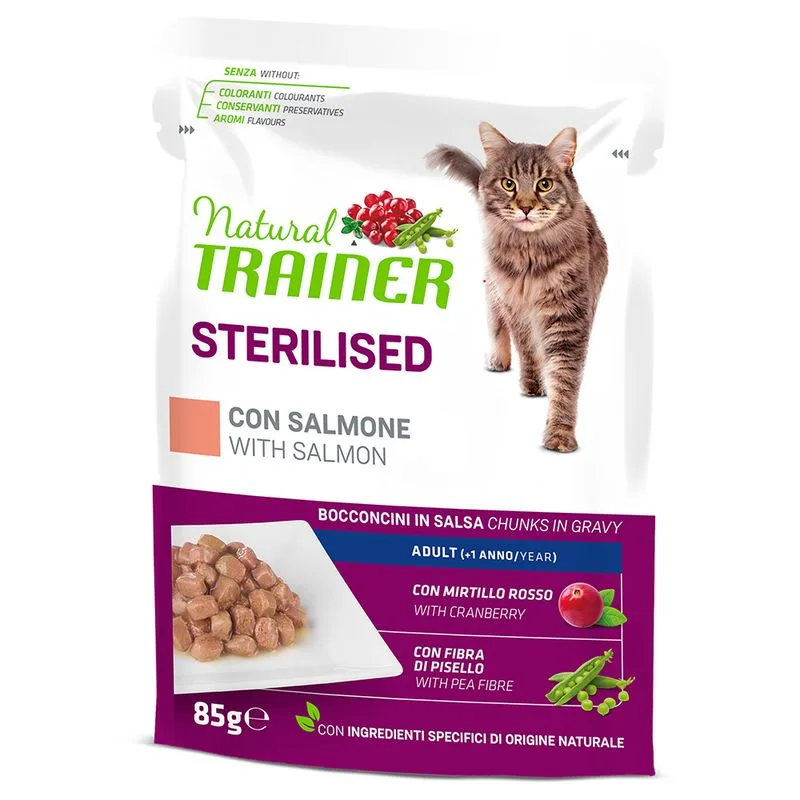 Natural Trainer Adult Sterilised 12 x 85 g (con Anatra)