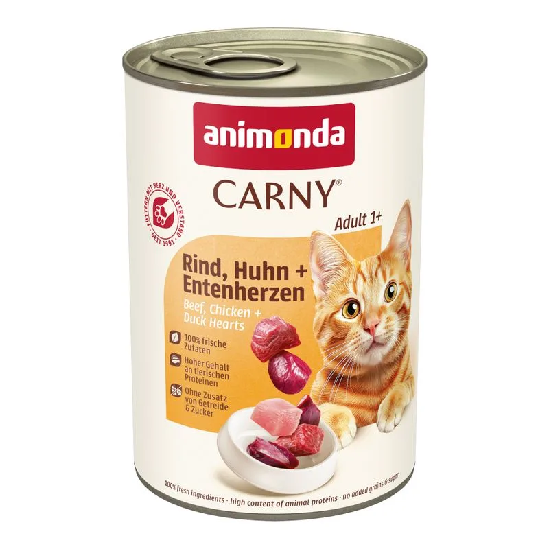 Set prova! animonda Carny Adult 12 x 400 g (MIX Pollo, 2 gusti)