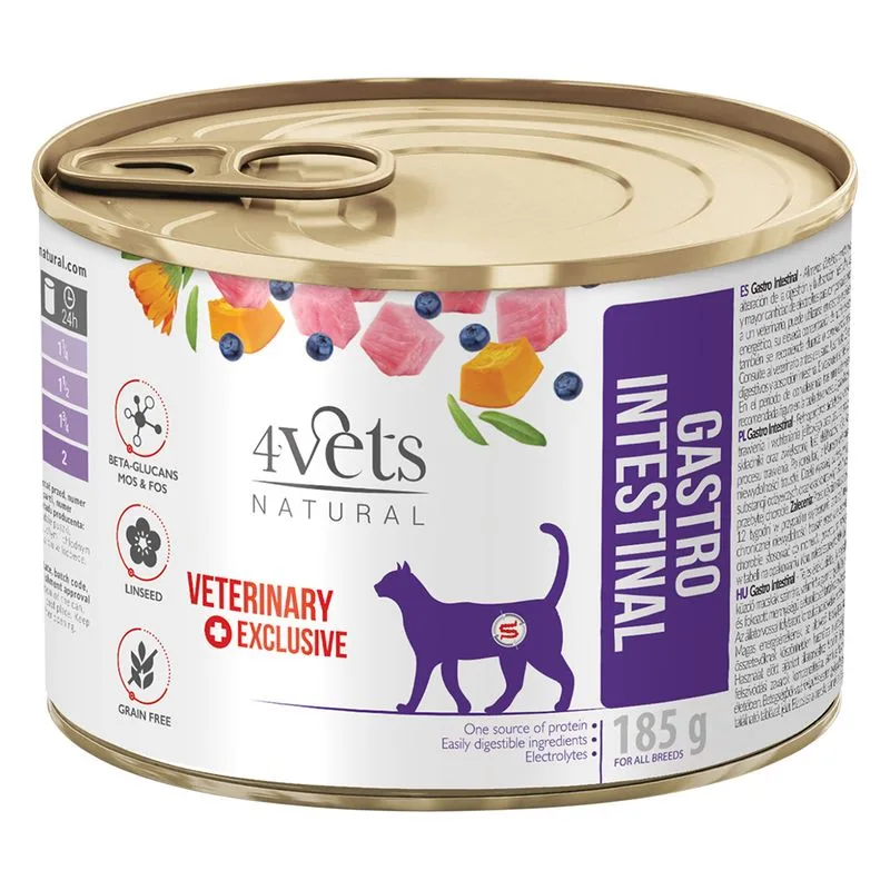 4Vets Natural Gastro Intestinal (Set %: 24 x 185 g)