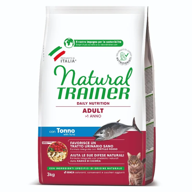 Natural Trainer Adult con Tonno Crocchette per gatti (Set %: 2 x 3 kg)