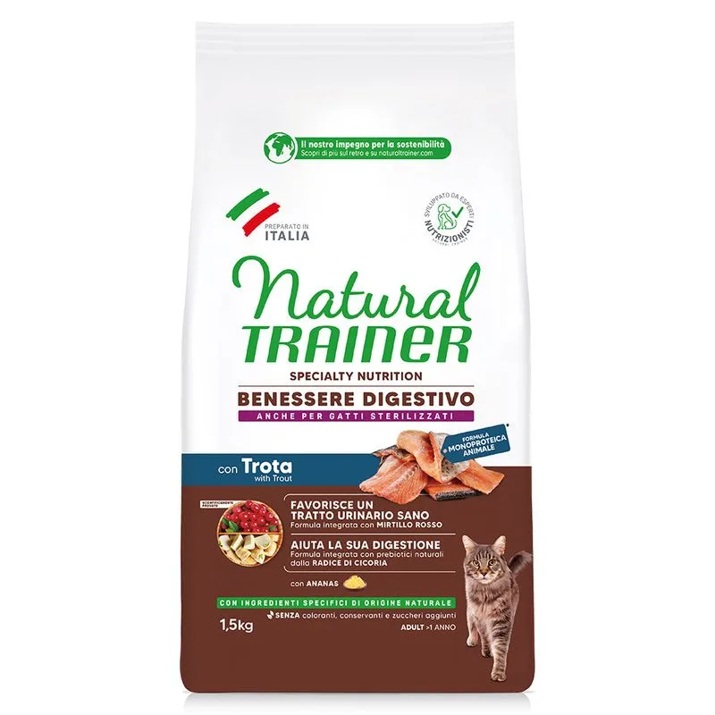 Natural Trainer Benessere Digestivo Trota (Set %: 2 x 1,5 kg)