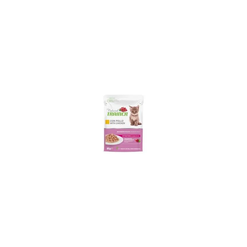 Natural Trainer Kitten & Young (Set %: 24 x 85 g Pollo)