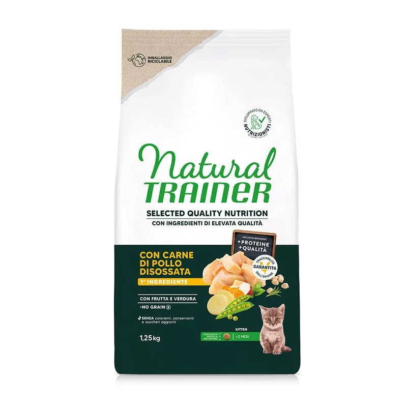 Natural Trainer Selected Quality Nutrition Kitten Pollo (Set %: 2 x 1,25 kg)