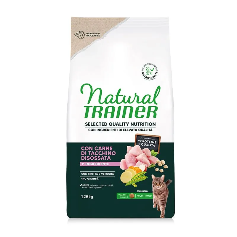 Natural Trainer Selected Quality Nutrition Sterilised Tacchino (Set %: 2 x 1,25 kg)