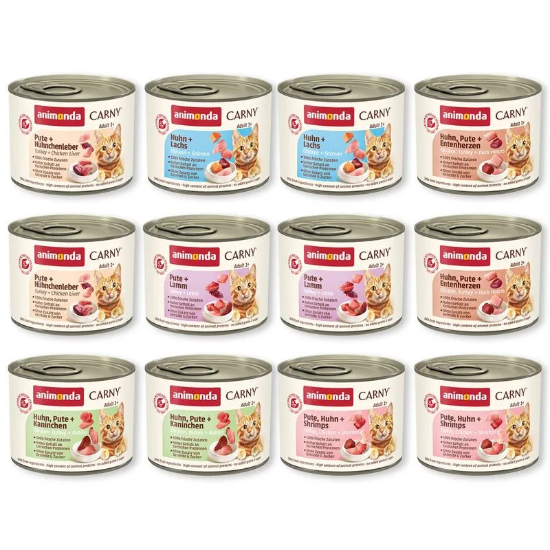 animonda Carny Adult 12 x 200 g umido gatto (Mix Pollame)