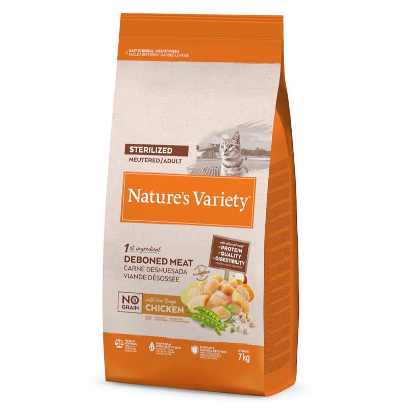 Nature's Variety No Grain Sterilized Adult Pollo allevato a terra (Set %: 2 x 7 kg)