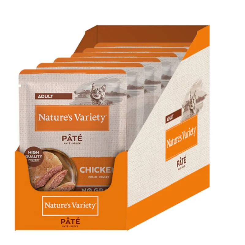 Nature's Variety Paté No Grain 24 x 70 g umido gatto (Pollo)