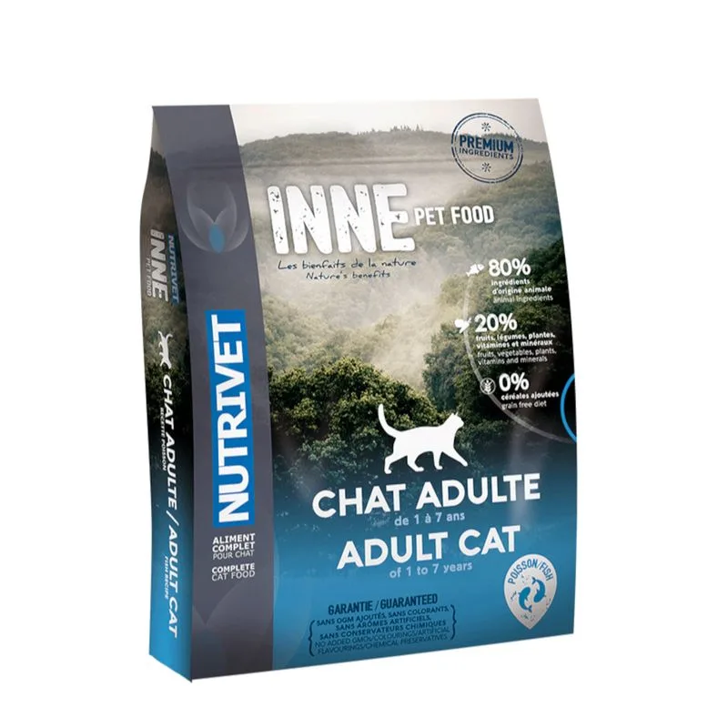 Nutrivet Inne Adult Cat con Pesce Crocchette gatto (Set %: 2 x 6 kg)