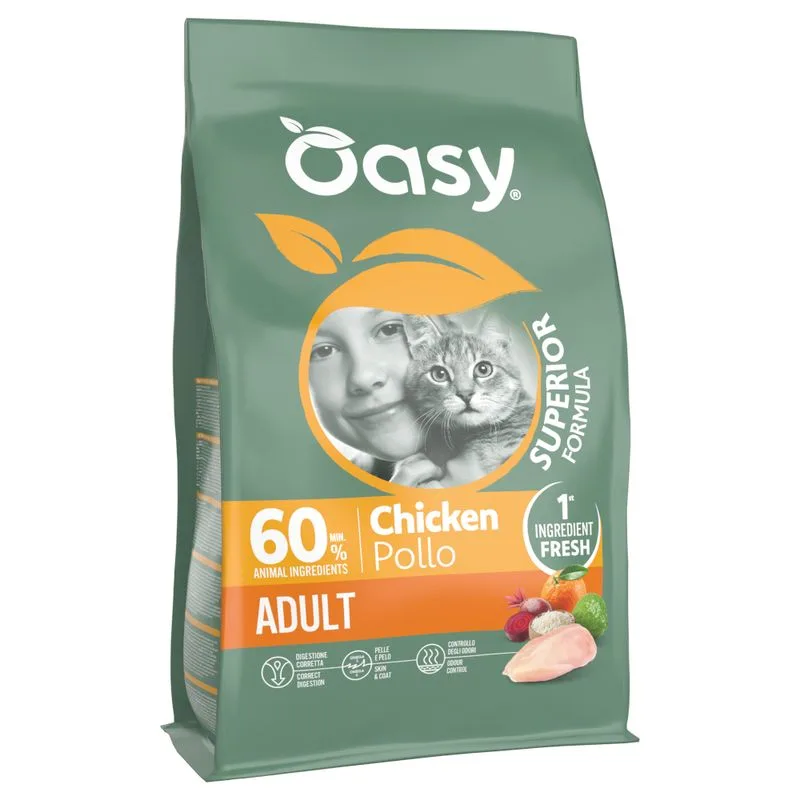 Oasy Dry Cat Superior Adult Pollo (Set %: 2 x 6 kg)