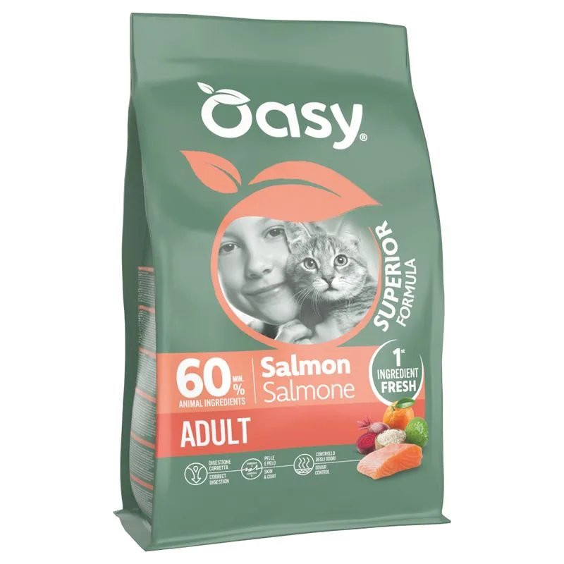 Oasy Dry Cat Superior Adult Salmone (Set %: 2 x 6 kg)