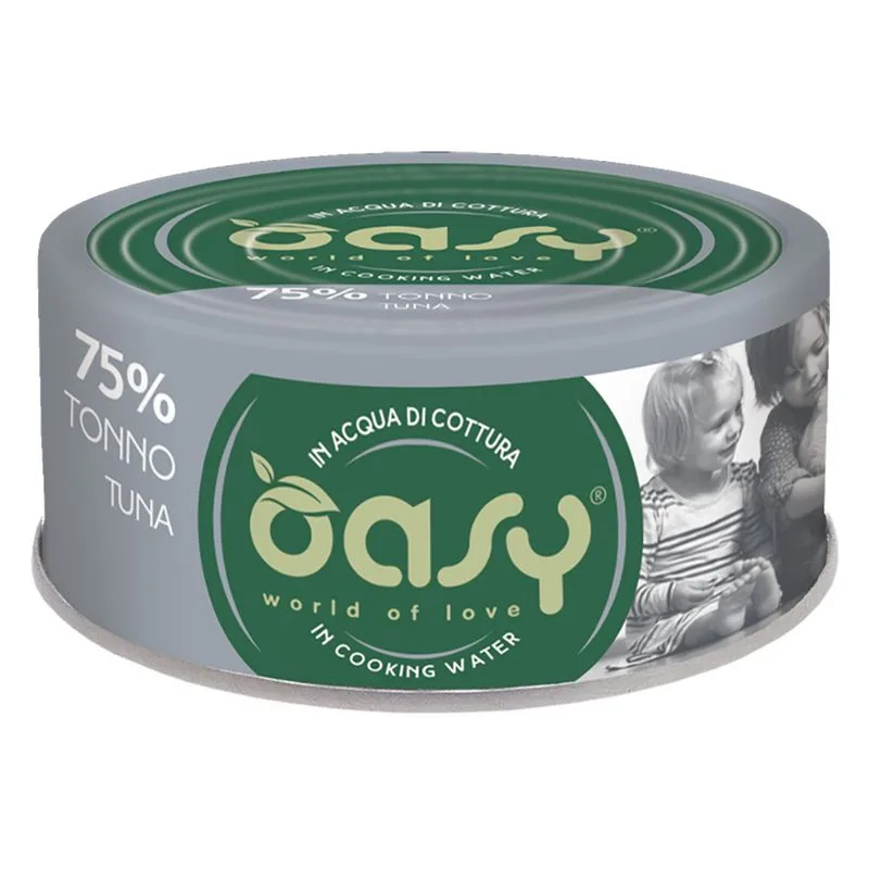 Oasy Cat Wet More Love 12 x 70 g umido gatto (Adult Tonno)