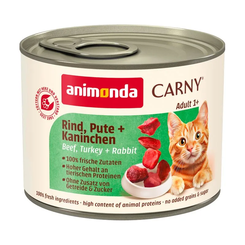 animonda Carny Adult 24 x 200 g (Manzo, Tacchino & Coniglio)