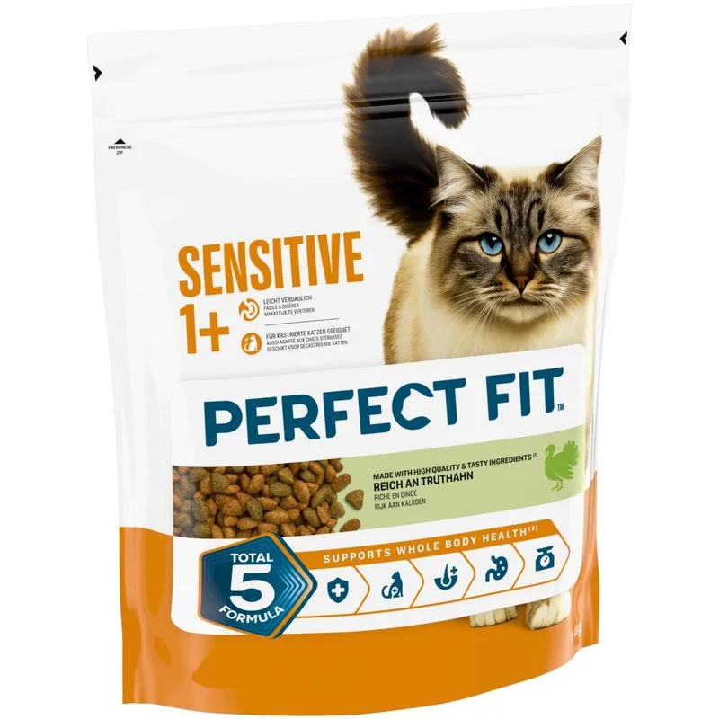 Perfect Fit Sensitive 1+ Ricco di Tacchino (1,4 kg)