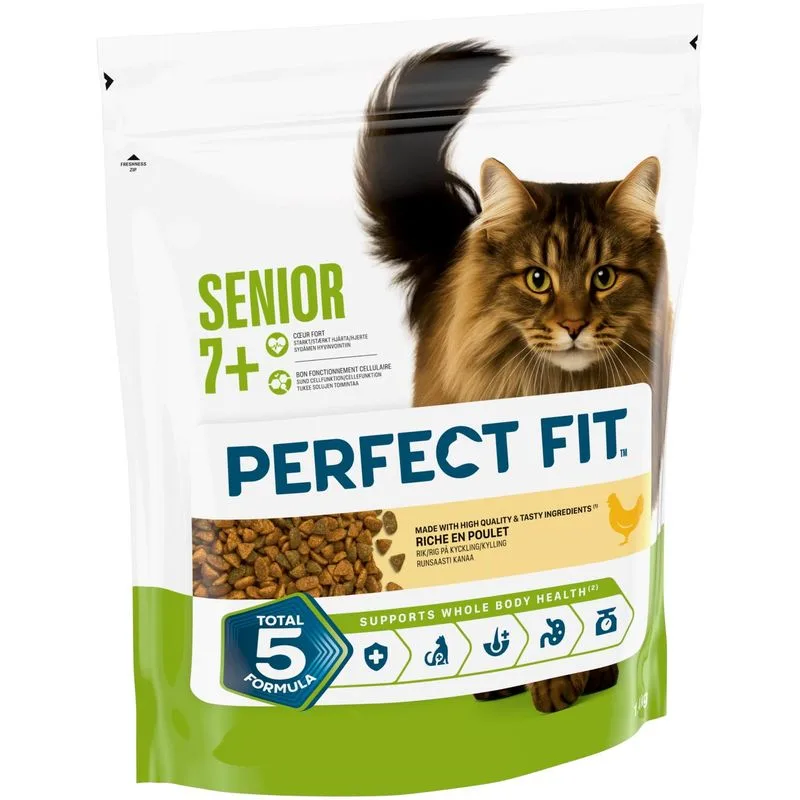 Perfect Fit Sterile 7+ Ricco di pollo Crocchette per gatto (Set %: 5 x 1,4 kg)