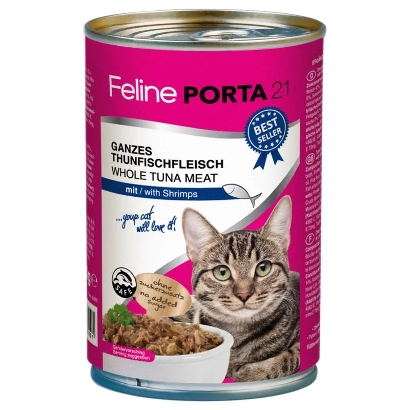 Feline Porta 21 6 x 400 g (Tonno con Gamberetti)