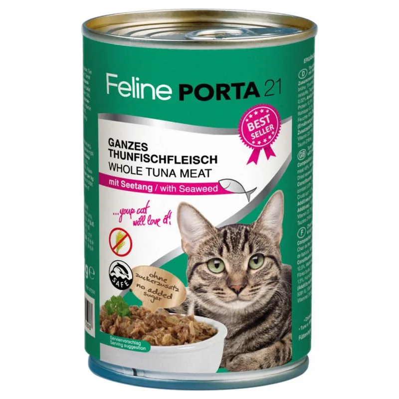 Feline Porta 21 6 x 400 g (Tonno con Seetang)