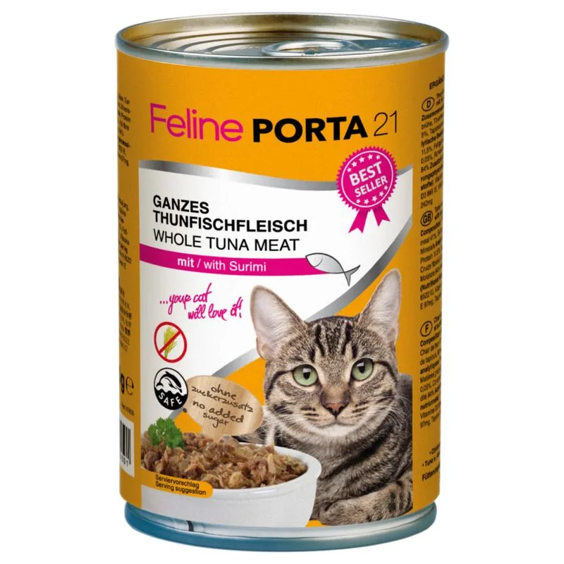 Feline Porta 21 6 x 400 g (Tonno con Surimi)