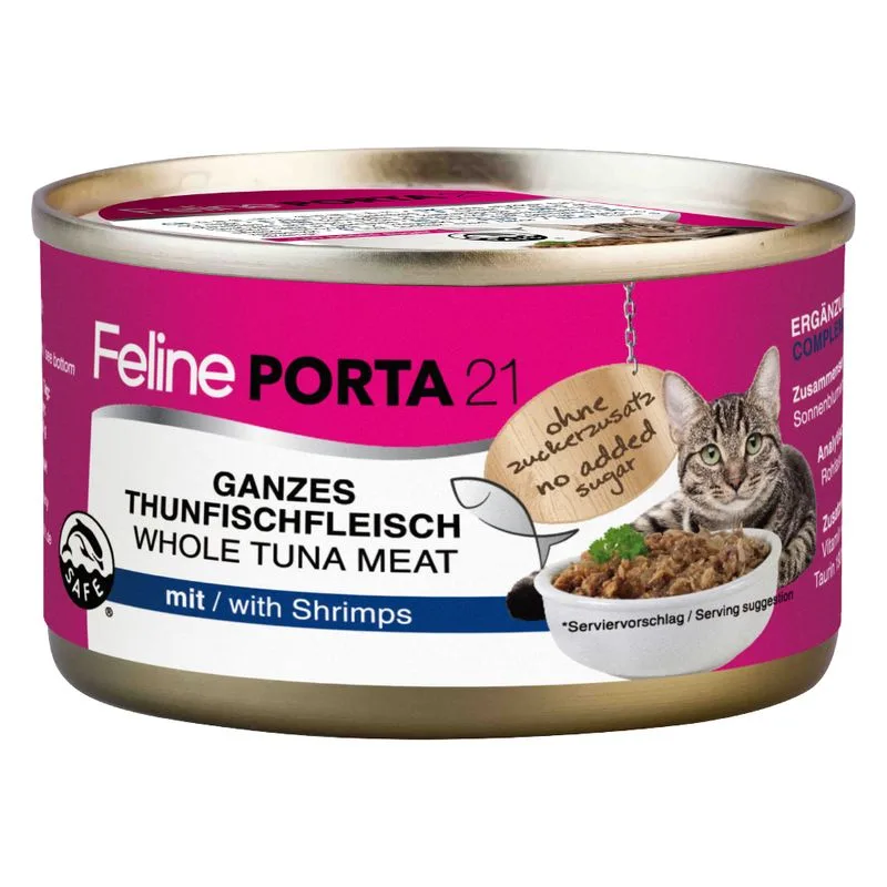 Feline Porta 21 6 x 90 g (Tonno con Gamberetti)