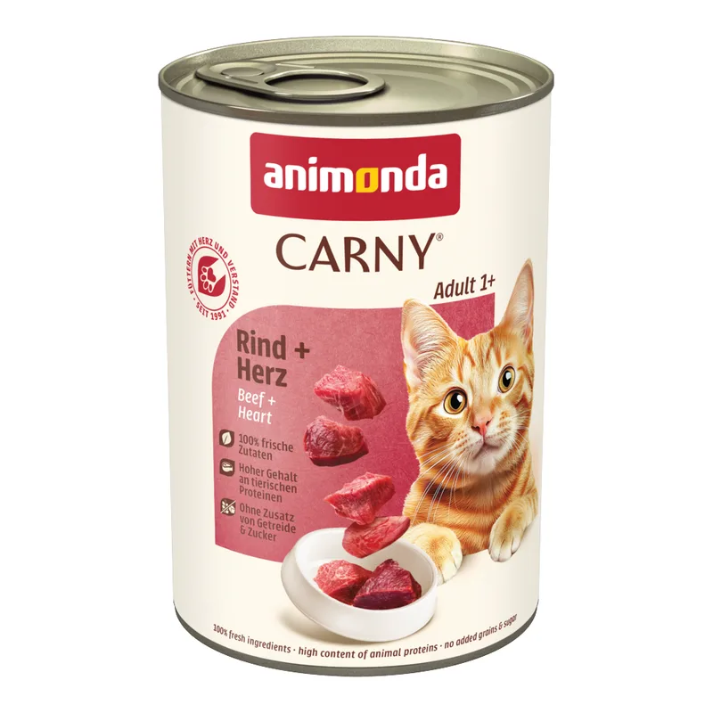animonda Carny Adult 24 x 400 g (Manzo & Cuore)