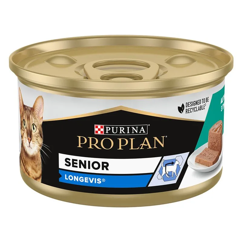 4 + 1 gratis! 30 x 85 g / 120 X 85 g PURINA PRO PLAN (- 120 x 85 g Senior Longevis Tonno)