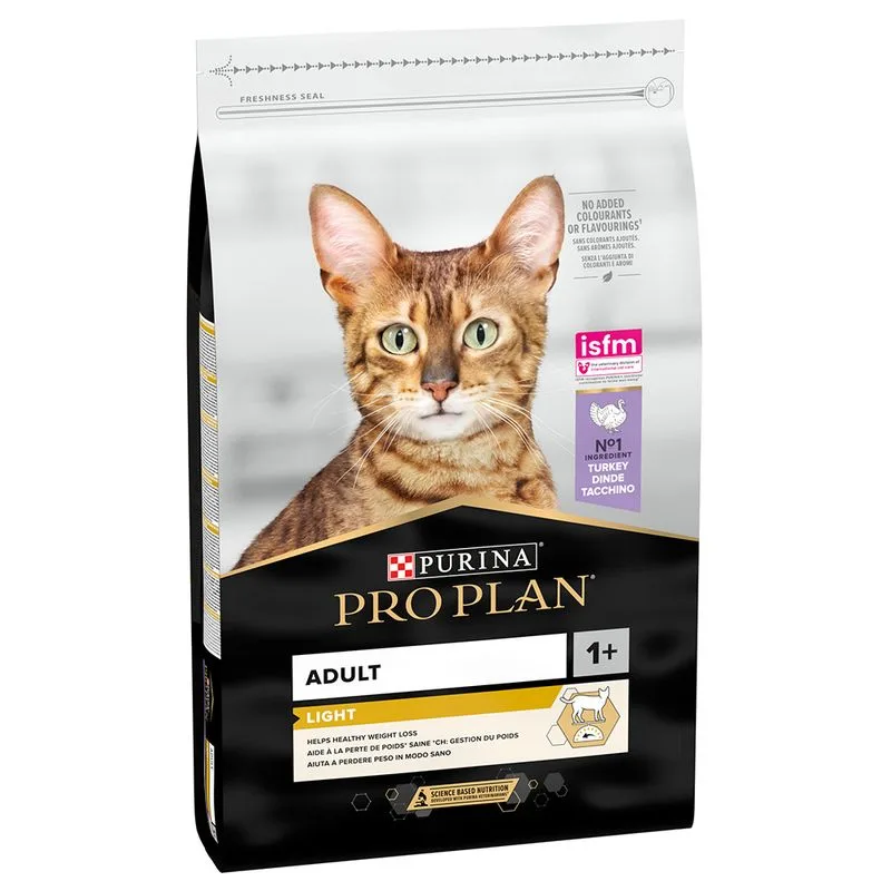 Multipack risparmio! 2 x 10 kg PURINA PRO PLAN Crocchete per gatto (Light Adult Ricco in Tacchino)