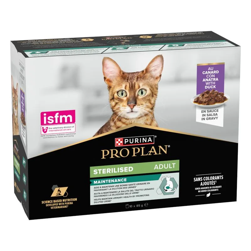 PURINA PRO PLAN Cat Sterilised Adult Maintenance 10 x 85 g (Anatra)