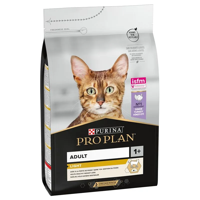 PURINA PRO PLAN Light Adult Ricco in Tacchino Crocchette per gatti (Set %: 2 x 3 kg)