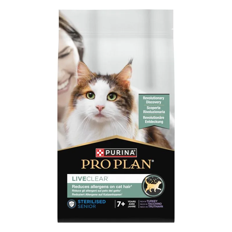 PURINA PRO PLAN LiveClear Sterilised Senior 7+ Tacchino (1,4 Kg)