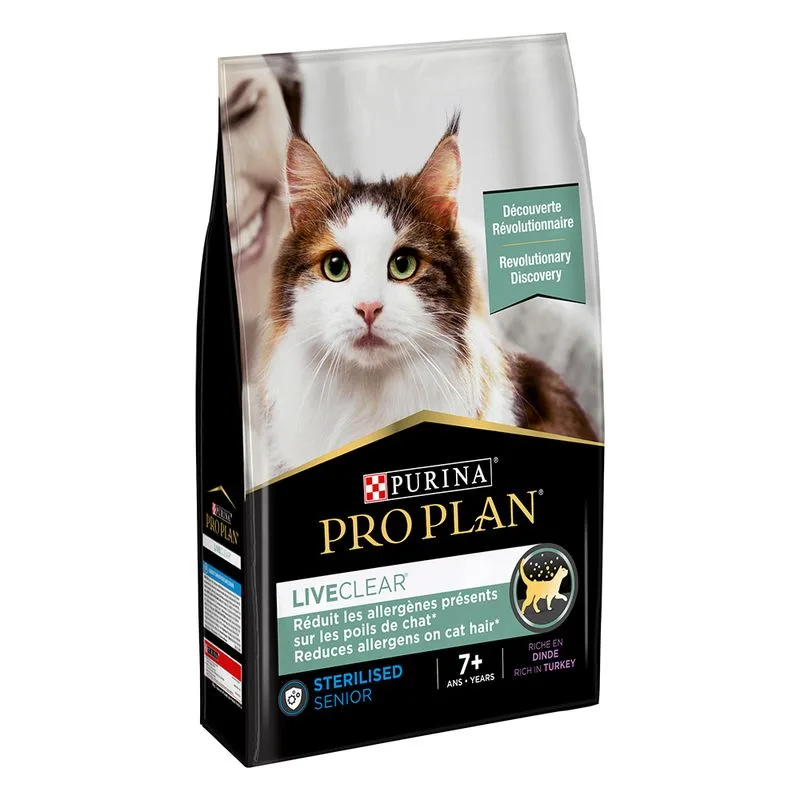 PURINA PRO PLAN LiveClear Sterilised Senior 7+ Tacchino (Set %: 2 x 2,8 kg)