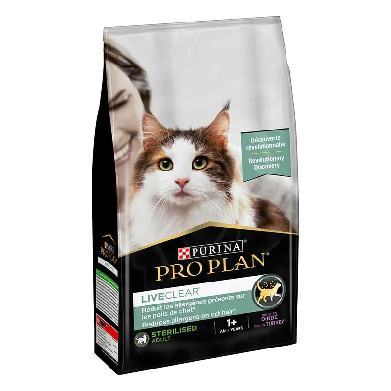 PURINA PRO PLAN LiveClear® Gatti Adulti Sterilizzati Ricco in Tacchino (Set %: 2 x 1,4 kg)