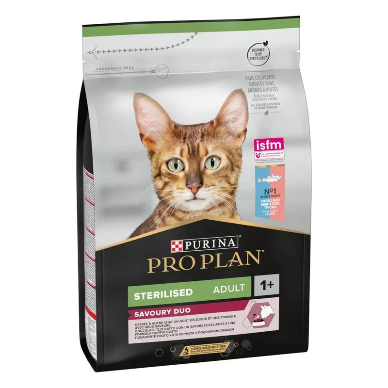 PURINA PRO PLAN Sterilised Adult Duo Merluzzo & Trota