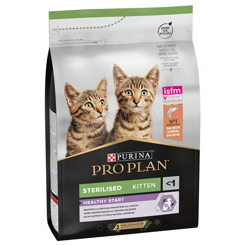 PURINA PRO PLAN Sterilised Kitten Healthy Start Salmone (Set %: 2 x 3 kg)