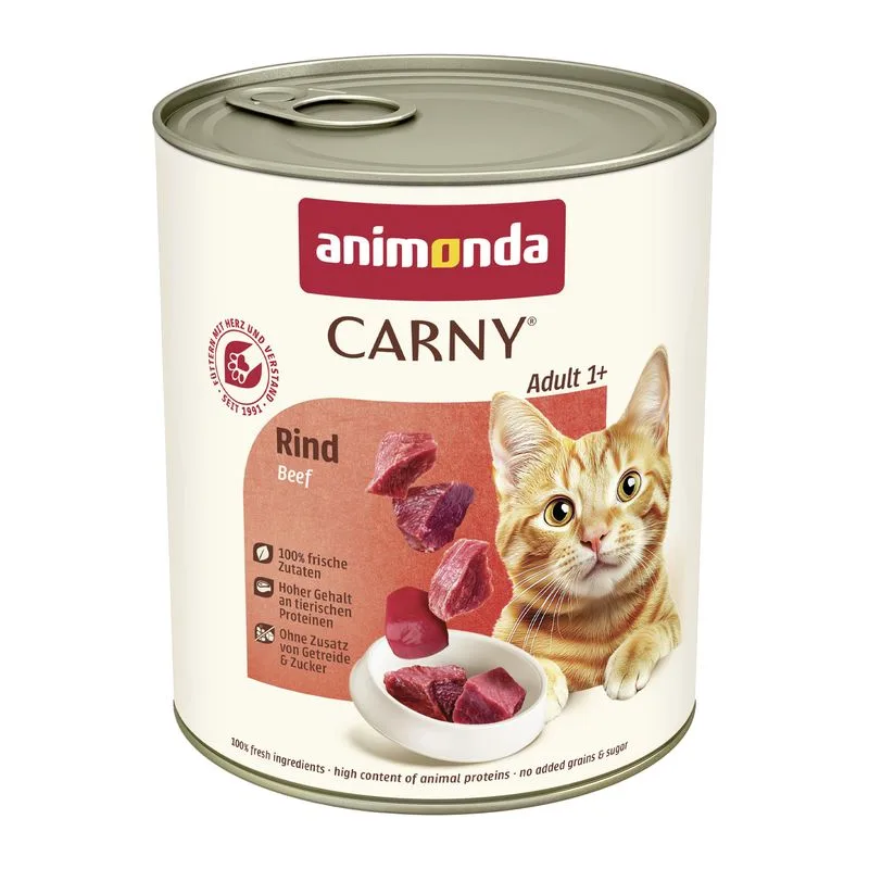 animonda Carny Adult 24 x 800 g Umido per gatto (Manzo)