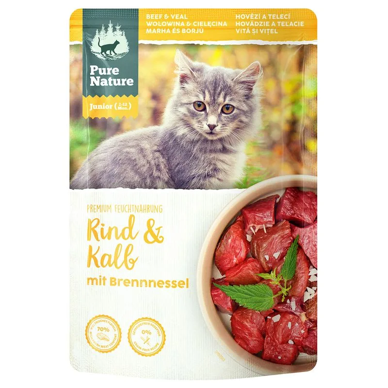 Pure Nature Junior Cat 24 x 85 g Alimento umido per gatto