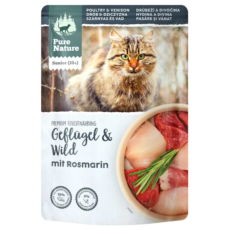 Pure Nature Senior Cat 24 x 85 g Alimento umido per gatto