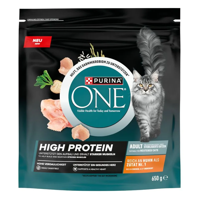 PURINA ONE High Protein Pollo (Set %: 3 x 650 g)