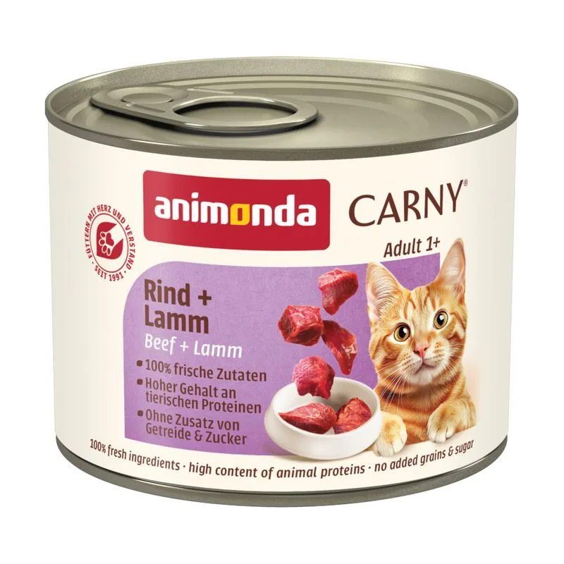 animonda Carny Adult 6 x 200 g (Manzo & Agnello)