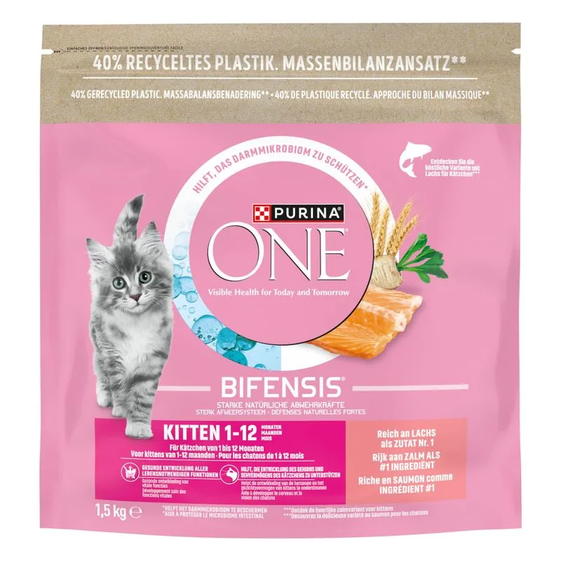 PURINA ONE Junior Salmone (Set %: 6 x 1,5 kg)