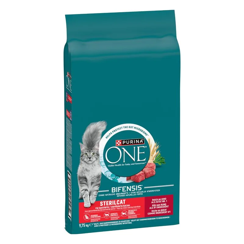 PURINA ONE SterilCat crocchette con Manzo per gatto (Set %: 2 x 9,75 kg)