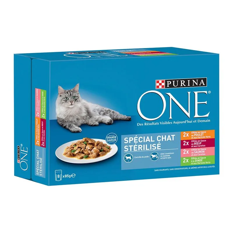 PURINA ONE Sterilised Umido per gatto (16 x 85 g)