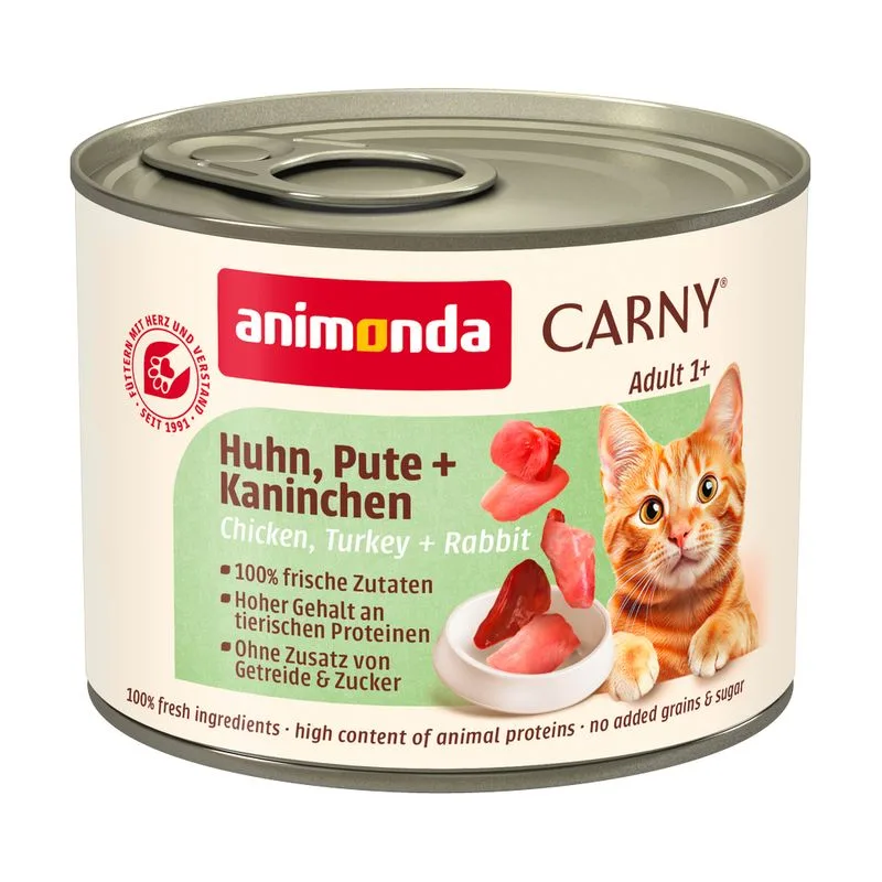 animonda Carny Adult 6 x 200 g (Pollo, Tacchino & Coniglio)