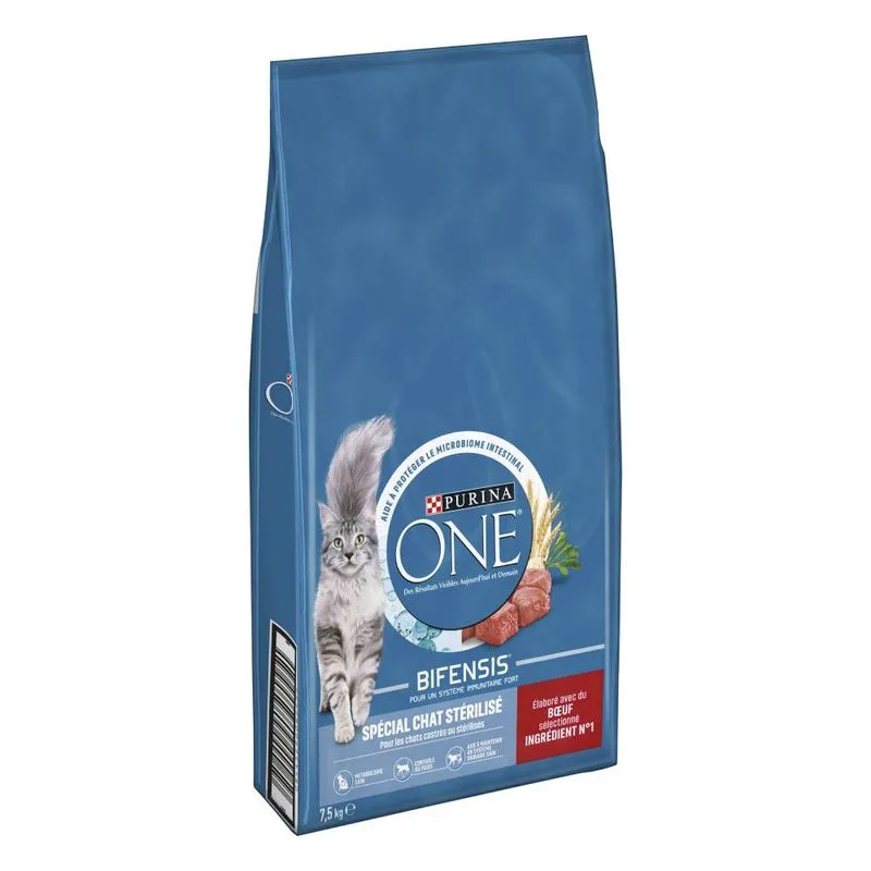 PURINA ONE Sterilized con Manzo Crocchette gatto (Set %: 2 x 7,5 kg)