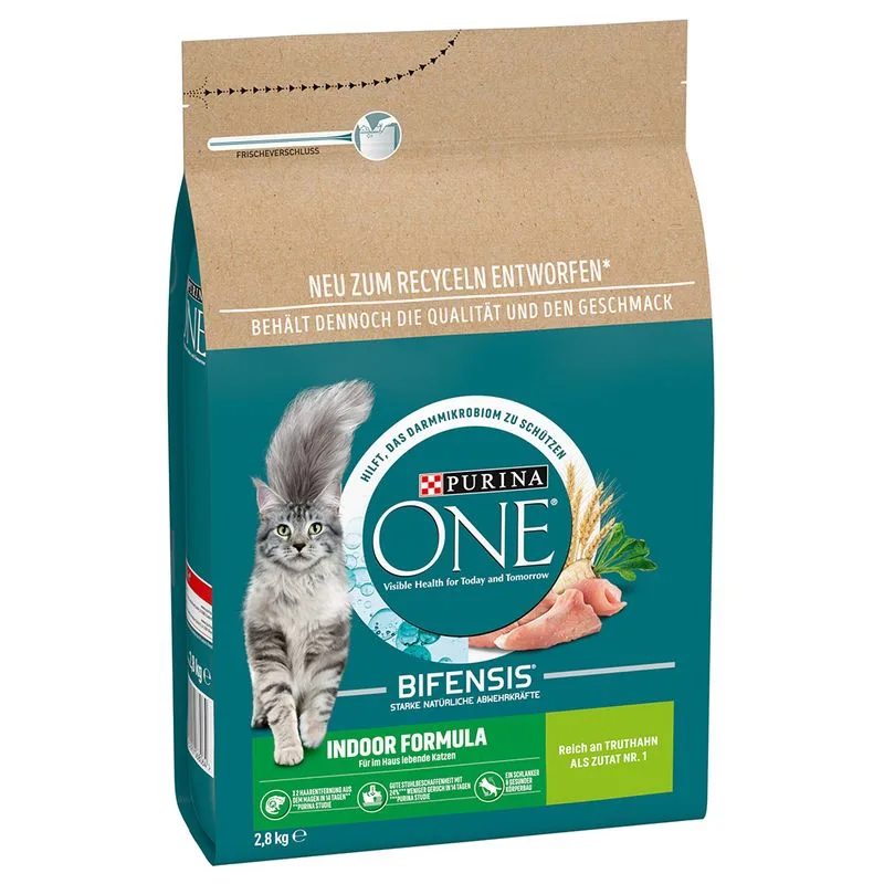 Prezzo speciale! 2 x 2,8 kg PURINA ONE Crocchette per gatti (Indoor Formula)