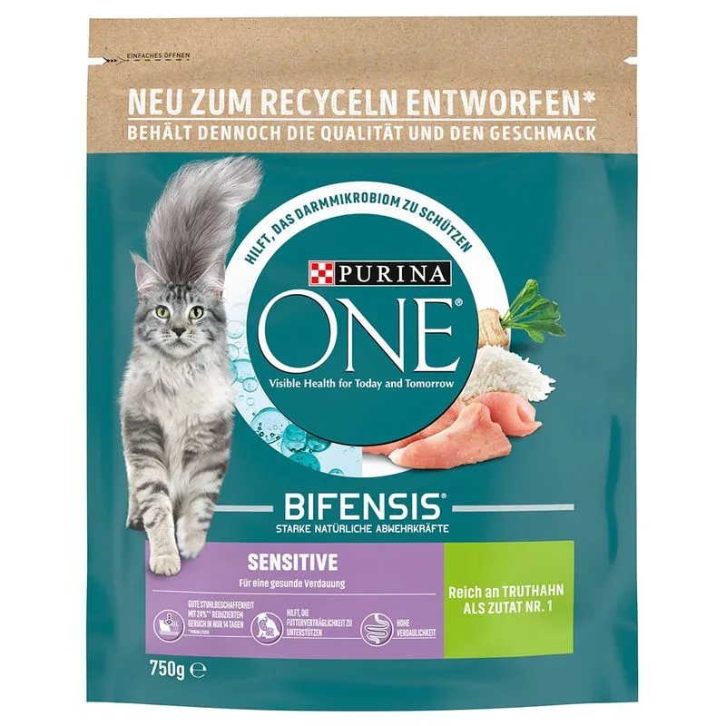 Prezzo speciale! 2 x 650 g / 750 g Purina ONE (2 x 750 g Sensitive)