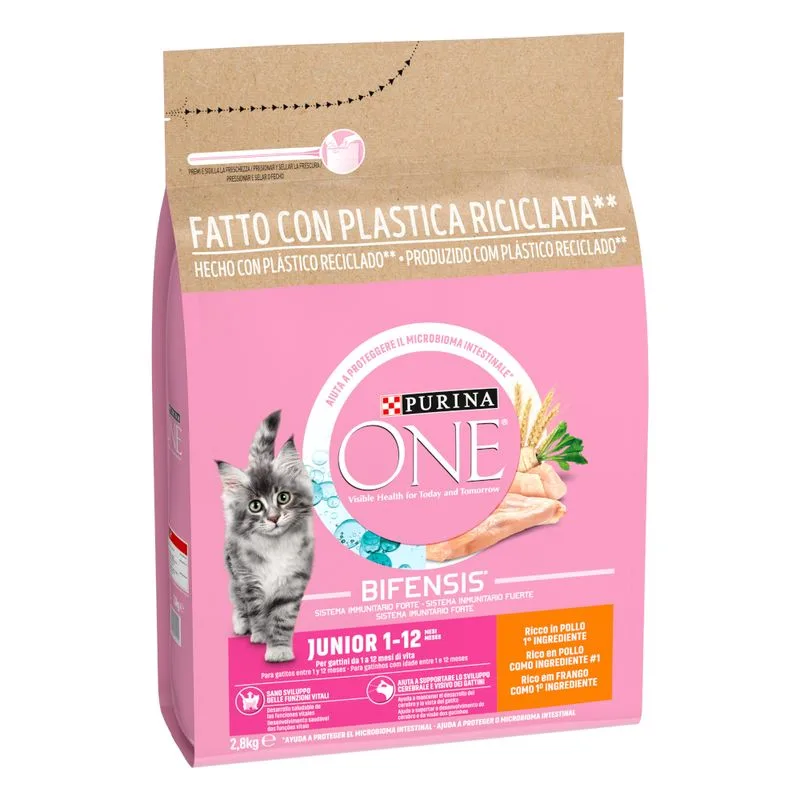 Prezzo speciale! PURINA ONE Crocchette per gatti (2 x 2,8 kg Junior)